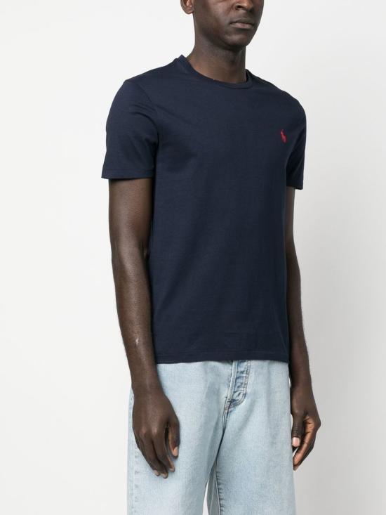 26FW 폴로 랄프로렌 반팔 티셔츠 710680785 004 Blu - POLO RALPH LAUREN