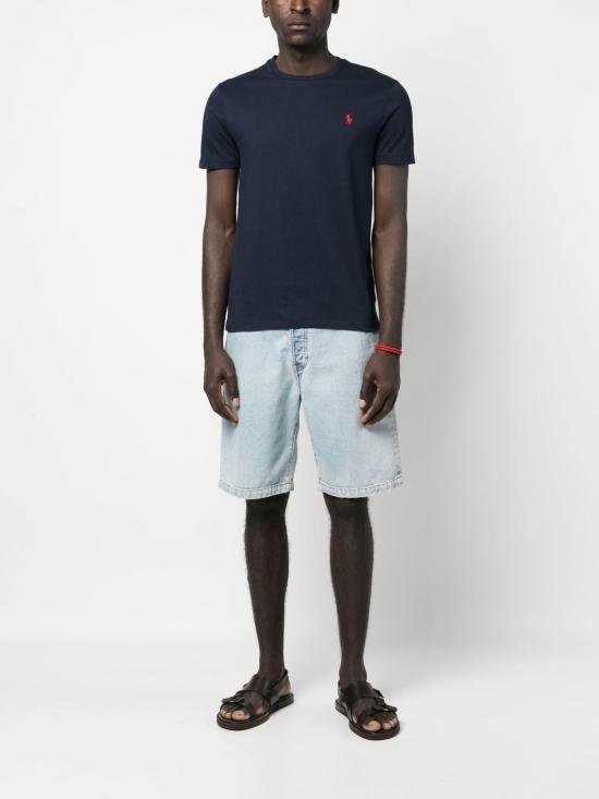 26FW 폴로 랄프로렌 반팔 티셔츠 710680785 004 Blu - POLO RALPH LAUREN