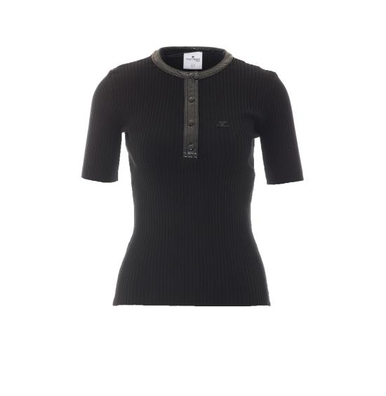 26FW 쿠레쥬 스웨터 326MTO539FI0001 9999 Black