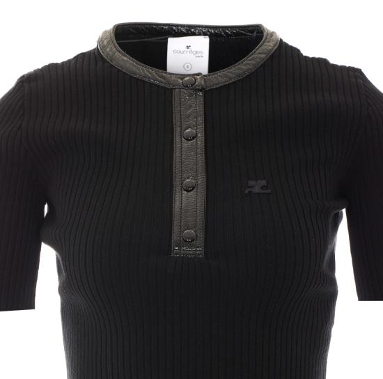 26FW 쿠레쥬 스웨터 326MTO539FI0001 9999 Black - COURREGES