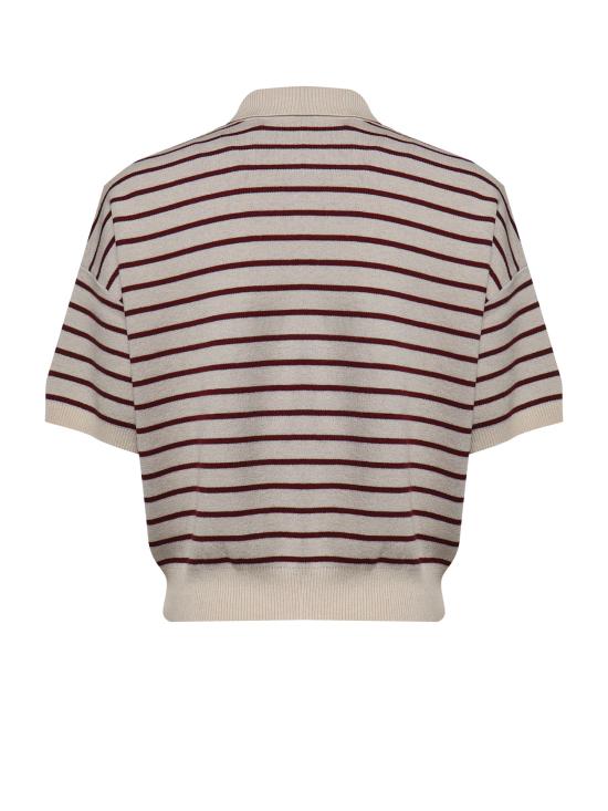 26FW 로테이트 폴로 티셔츠 114304 1764 Oatmeal Comb - ROTATE