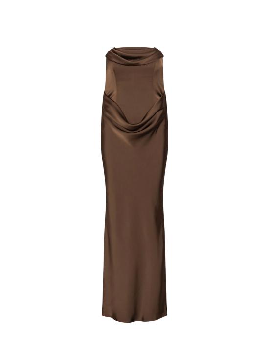 26FW 로테이트 롱 원피스 116336 2910 CHICORY COFFEE