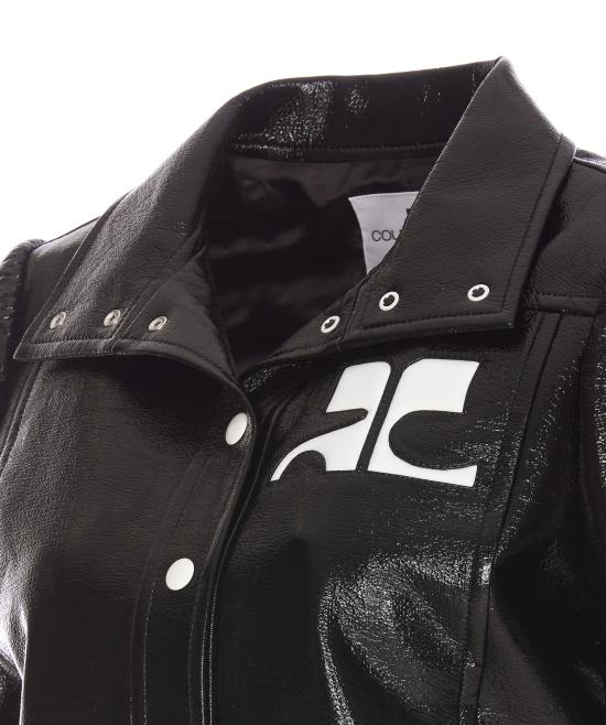 26FW 쿠레쥬 가죽 자켓 PERCBL005VY0014 9999 Black - COURREGES