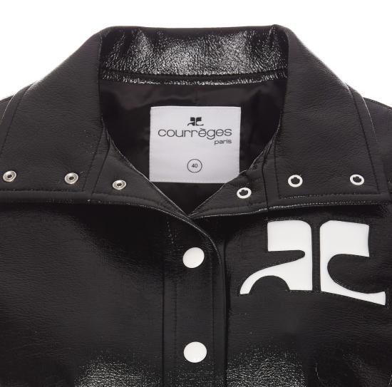 26FW 쿠레쥬 가죽 자켓 PERCBL005VY0014 9999 Black - COURREGES