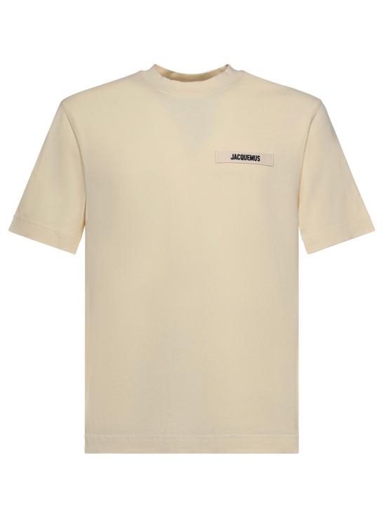 26FW 자크뮈스 그로그랭 로고 티셔츠 TSM00133AJ00226 150 BEIGE