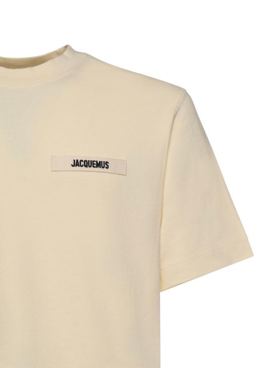 26FW 자크뮈스 그로그랭 로고 티셔츠 TSM00133AJ00226 150 BEIGE - JACQUEMUS