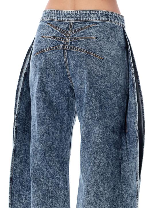 26SS 알라이아 페탈 데님 팬츠 AA9P0253T535C 524 BLUE NEIGE - ALAIA