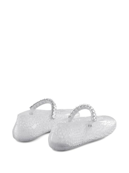 26FW 지미추 플랫 슈즈 THEJELLY NTXCLEAR SILVERMIX CRYSTAL - JIMMY CHOO