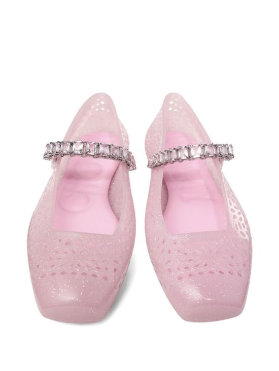 26FW 지미추 플랫 슈즈 THEJELLY NTXCOTTONCANDY SILVERMIX PINK - JIMMY CHOO