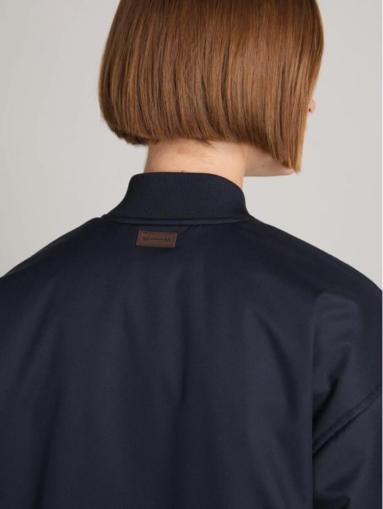 26FW 막스마라 자켓 트윌 안티 고키아 임보티토 블루 소재의 보머 - MAX MARA
