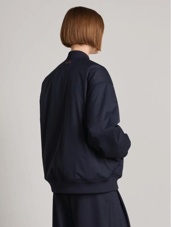 26FW 막스마라 자켓 트윌 안티 고키아 임보티토 블루 소재의 보머 - MAX MARA