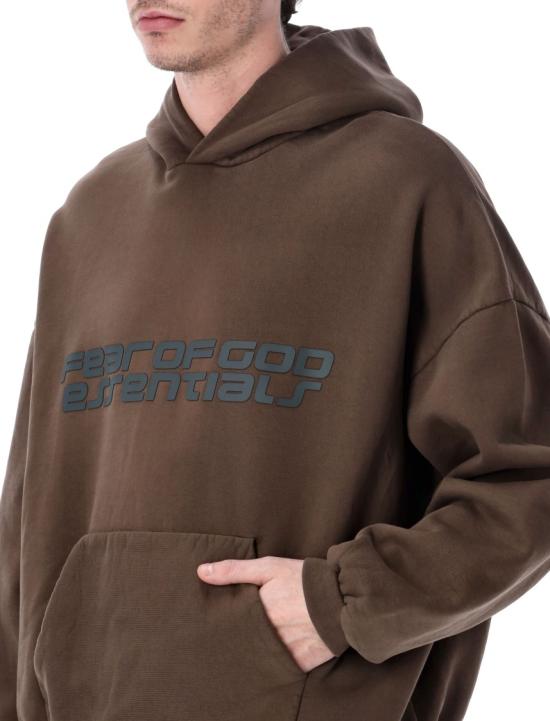 26SS 피어오브갓 후드 티셔츠 192HO256563FBROWN Brown - FEAR OF GOD