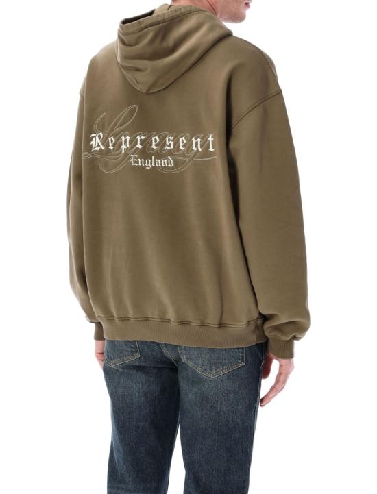26SS 리프레젠트 후드 티셔츠 MLM10037459 Green - REPRESENT