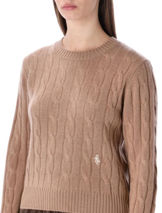 25FW 스포티앤리치 스웨터 WS06665302BE028 Brown - SPORTY & RICH