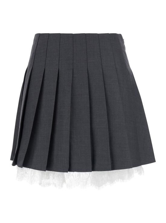 26FW 셀프 포트레이트 숏 스커트 PF26006SKGRGREY Grey