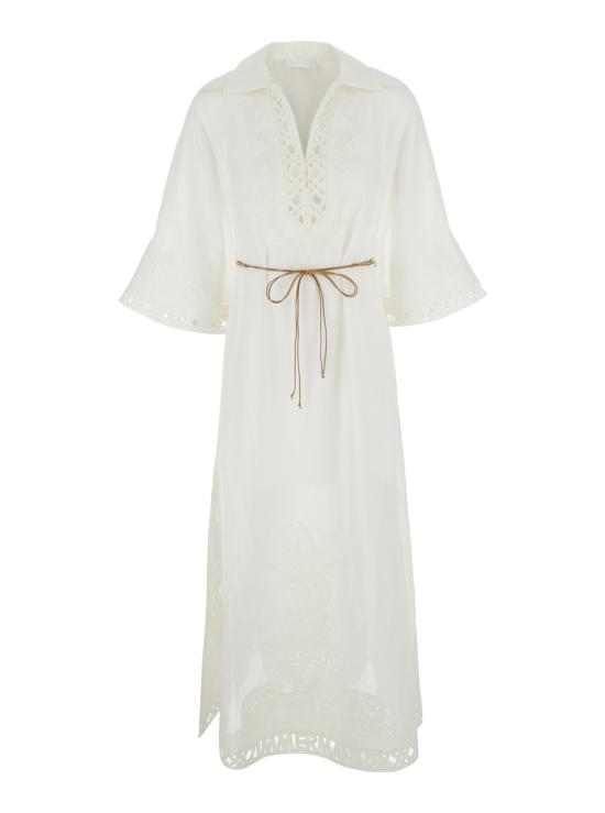26FW 짐머만 롱 원피스 7834DSS262IVO White