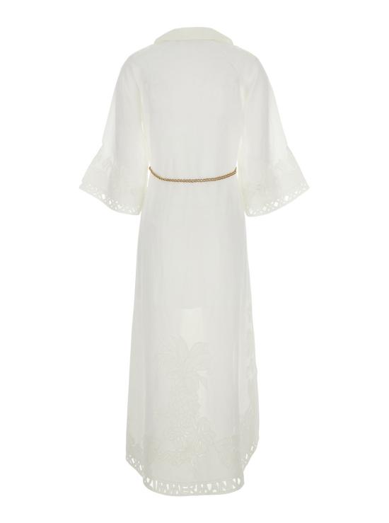 26FW 짐머만 롱 원피스 7834DSS262IVO White - ZIMMERMANN