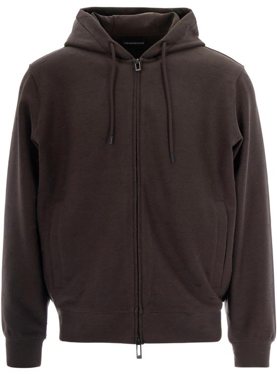 26SS 엠포리오 아르마니 후드 티셔츠 8056643712536 BROWN