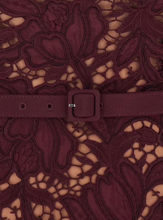 26FW 셀프 포트레이트 롱 원피스 PF26107MBUBURGUNDY Bordeaux - SELF PORTRAIT