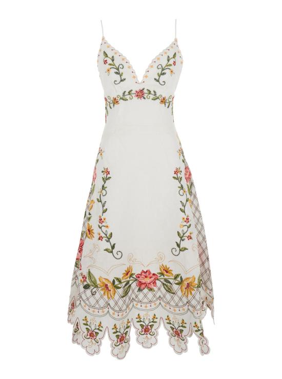 26FW 팜 리오 롱 원피스 355804L0025 White