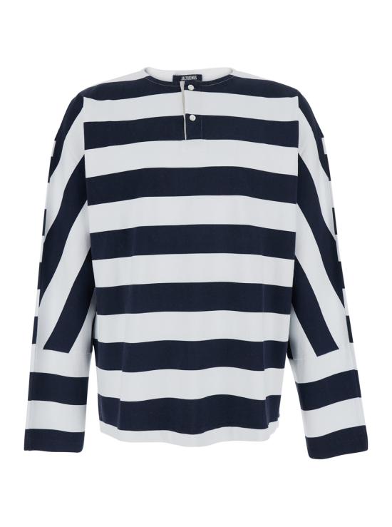 26FW 자크뮈스 긴팔 티셔츠 TSM00594AJ000453FR Blu