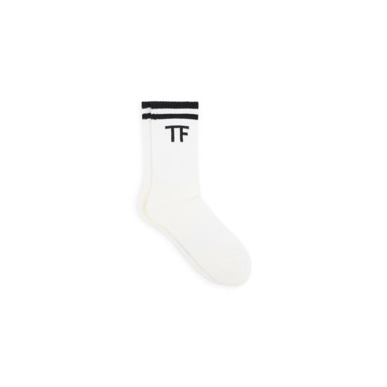 26FW 톰포드 양말 KKS006 YMC036 WNF COMBO WHITE BLACK - TOMFORD