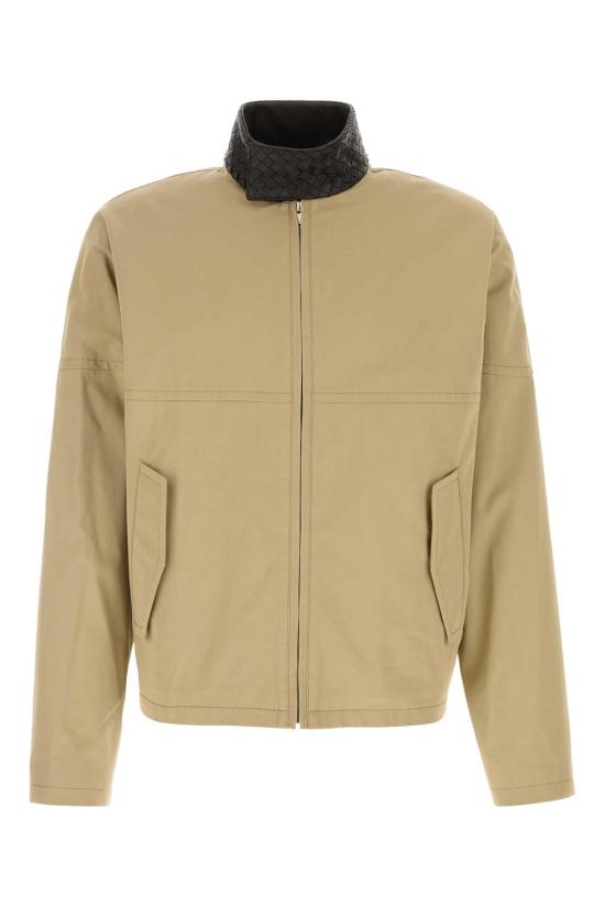 26SS 보테가베네타 컴팩트 코튼 자켓 852530V6KO0 2549 Beige o Tan
