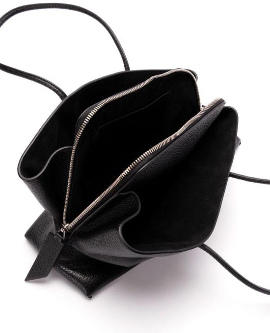 26FW 디 아티코 라 파세지아타 미디엄 탑 핸들 백 250WAH00054LBT117AA100 BLACK - THE ATTICO