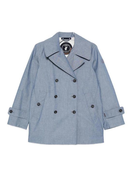 26SS 세이브더덕 트렌치 코트 D31600WDENI2290074 Light Blue