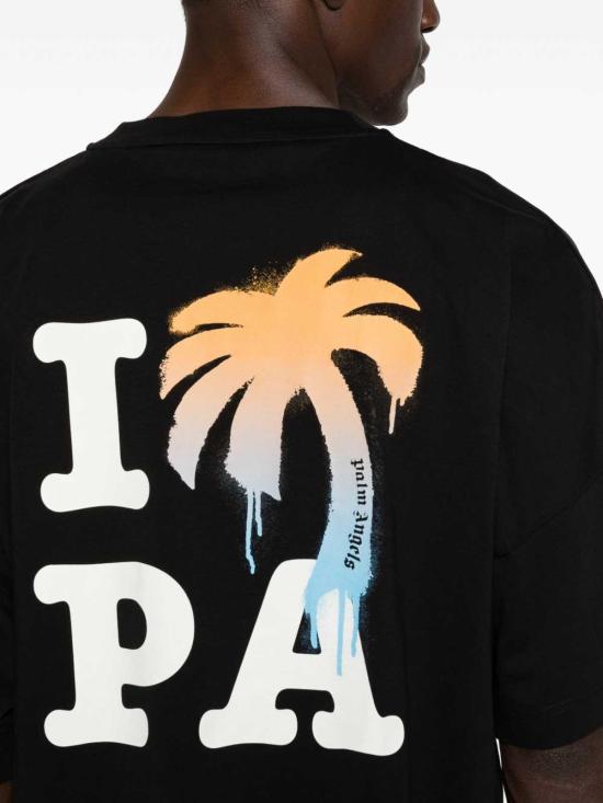 26SS 팜앤젤스 반팔 티셔츠 PMAA10BS26JER003BLACKWHITE Black - PALM ANGELS