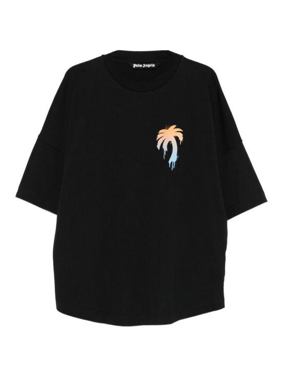26SS 팜앤젤스 반팔 티셔츠 PMAA10BS26JER003BLACKWHITE Black
