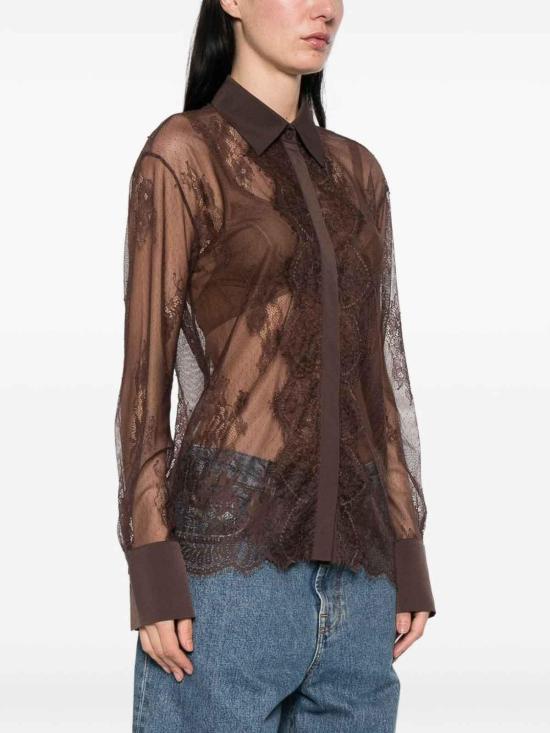 26SS 블루걸 셔츠 RA6155J390190913 Dark Brown - BLUGIRL