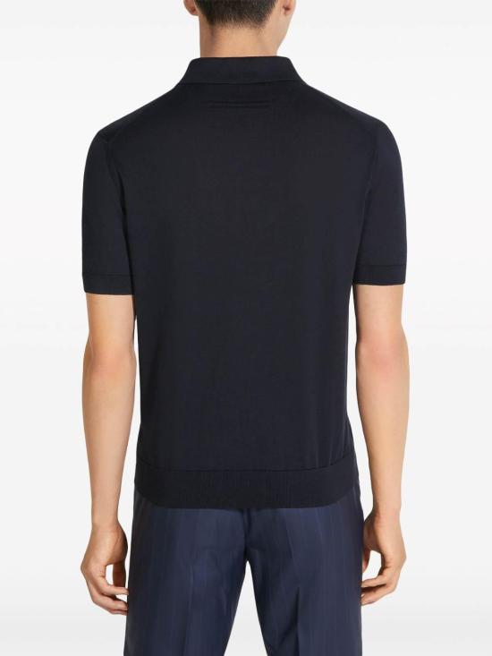 26SS 에르메네질도제냐 폴로 티셔츠 E8C90A7C32412 Blue - ERMENEGILDO ZEGNA