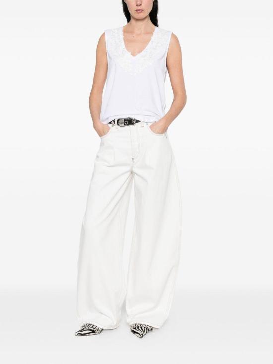 26SS 블루걸 민소매 티셔츠 RA6152J500311111 White - BLUGIRL
