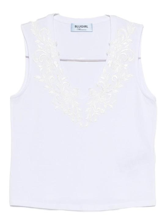 26SS 블루걸 민소매 티셔츠 RA6152J500311111 White