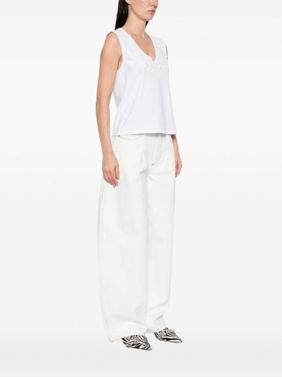 26SS 블루걸 민소매 티셔츠 RA6152J500311111 White - BLUGIRL