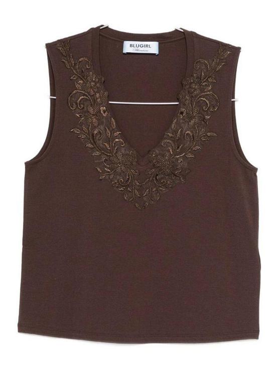 26SS 블루걸 민소매 티셔츠 RA6152J500390913 Dark Brown