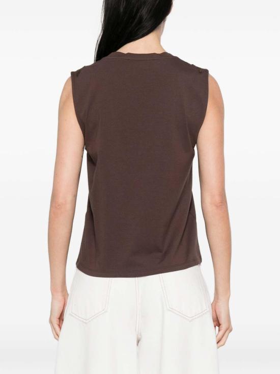 26SS 블루걸 민소매 티셔츠 RA6152J500390913 Dark Brown - BLUGIRL