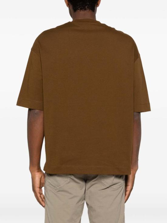 26SS 엠포리오 아르마니 반팔 티셔츠 EM005256AF24740U6203 Brown - EMPORIO ARMANI