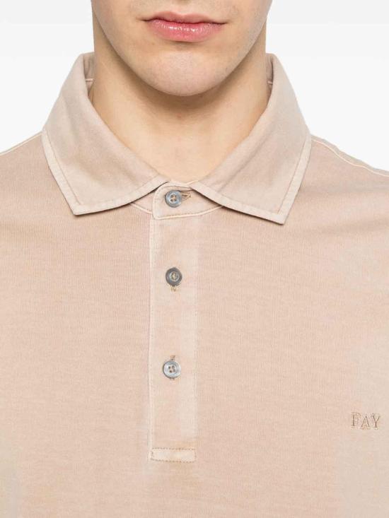26SS 페이 폴로 티셔츠 NPMB252143TUY1C803 Beige - FAY