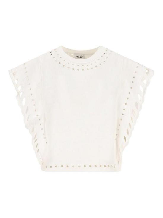 26SS 이자벨마랑에뚜왈 민소매 티셔츠 26PTS0298FAD1N08E23EC Beige