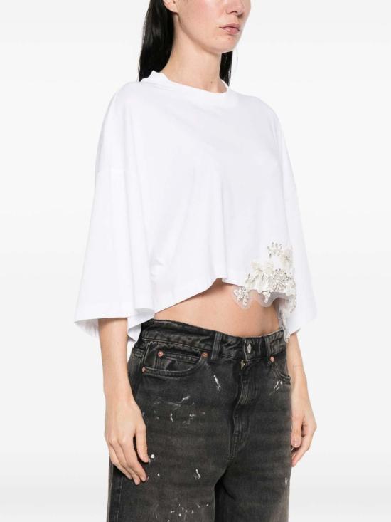 26SS 블루걸 반팔 티셔츠 RA6153JS00310601 White - BLUGIRL
