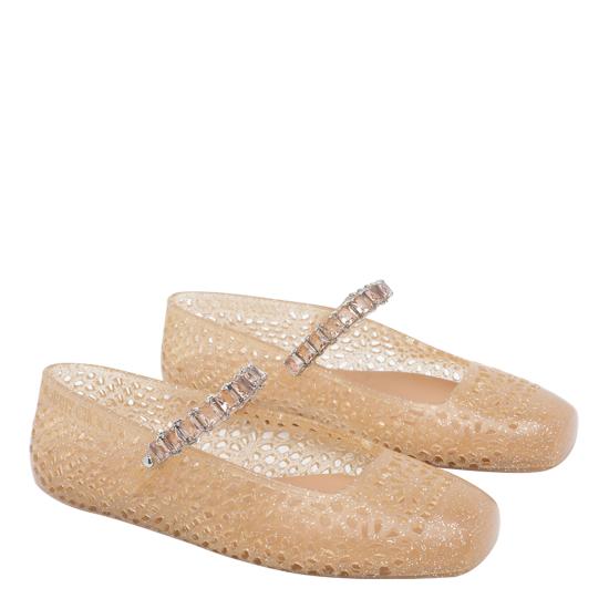 26FW 지미추 플랫 슈즈 THE JELLY NTXLIGHT TOFFEE Beige - JIMMY CHOO