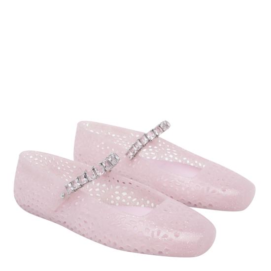 26FW 지미추 플랫 슈즈 THE JELLY NTXCOTTON CANDY Pink - JIMMY CHOO