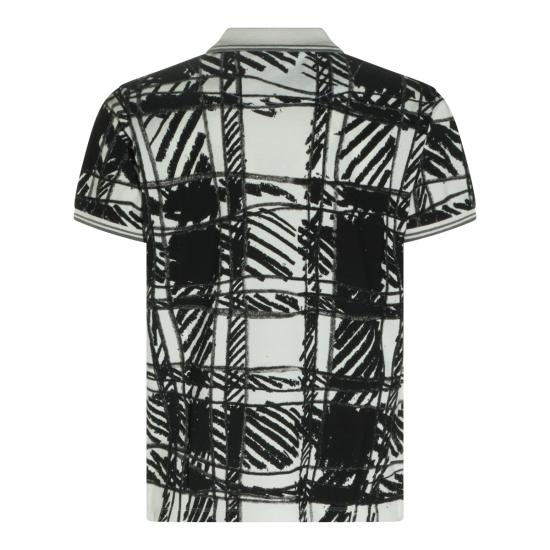 26FW 비비안웨스트우드 폴로 티셔츠 2H01000Y J00BRN301 BLACK SCRIBBLE CHECK - VIVIENNE WESTWOOD