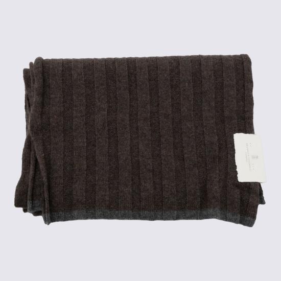 26FW 브루넬로 쿠치넬리 머플러/스카프 M2240819 CD981 BROWN - BRUNELLO CUCINELLI