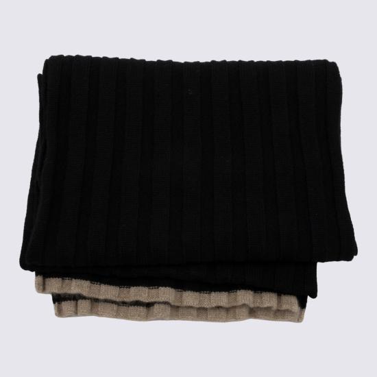 26FW 브루넬로 쿠치넬리 머플러/스카프 M2240819 CB676 BLACK - BRUNELLO CUCINELLI