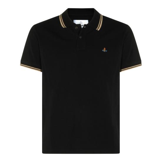 26FW 비비안웨스트우드 폴로 티셔츠 2H01000Y J00AUN401 BLACK