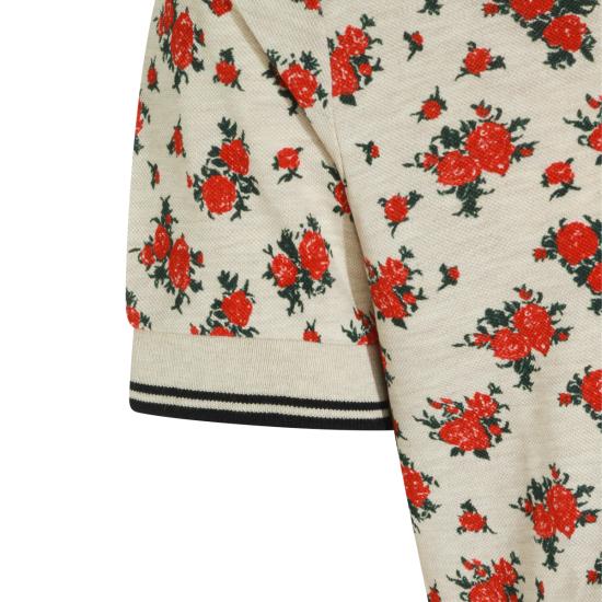 26FW 비비안웨스트우드 로즈 플로럴 프린트 코튼 반팔 폴로 셔츠 2H01000Z J00AVO3O3 ROSES - VIVIENNE WESTWOOD