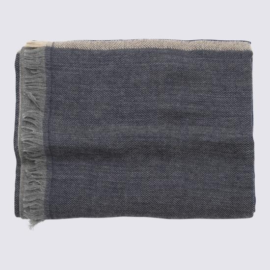 26FW 브루넬로 쿠치넬리 머플러/스카프 MSC606AV CU929 NAVY - BRUNELLO CUCINELLI